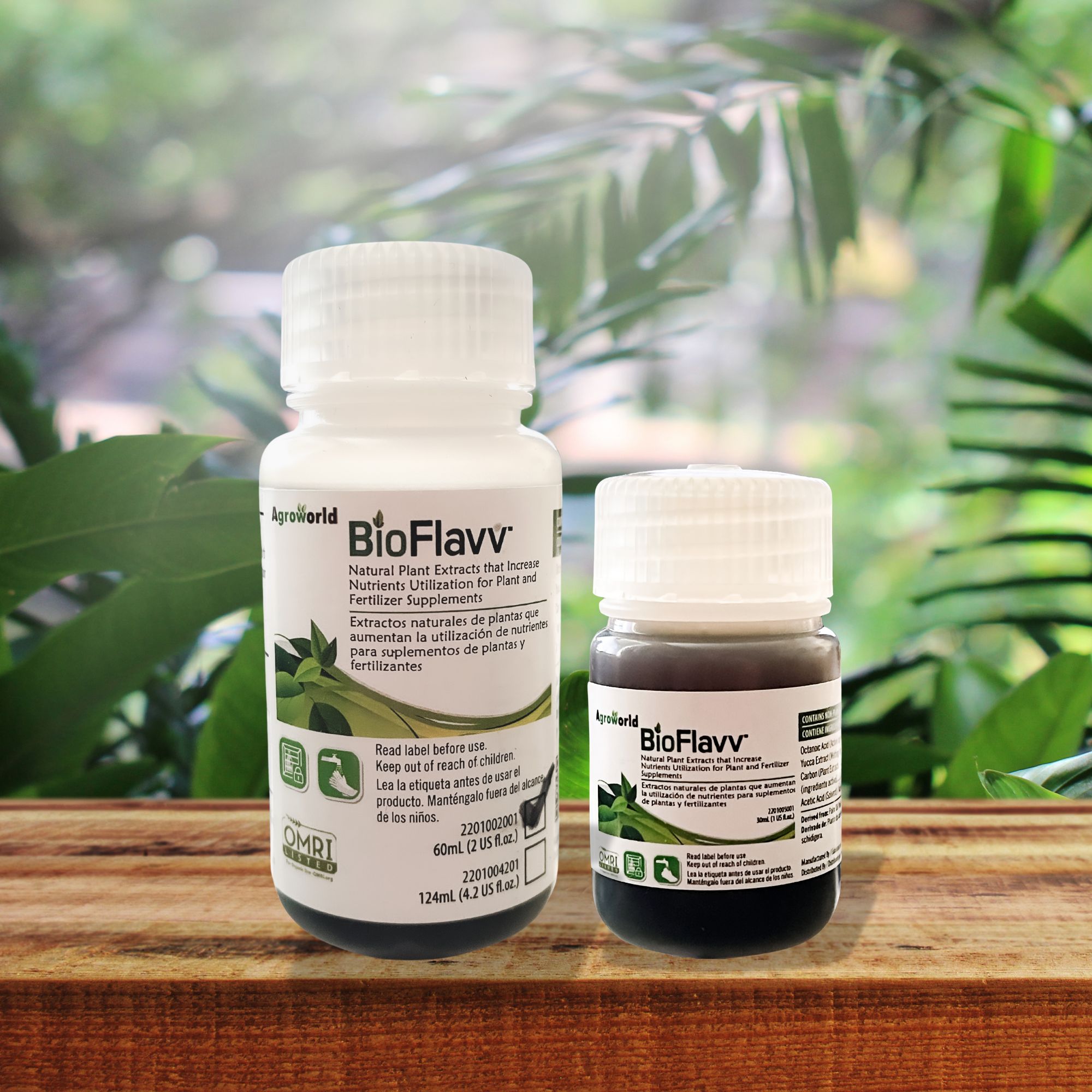 two different bottle sizes for BioFlavv